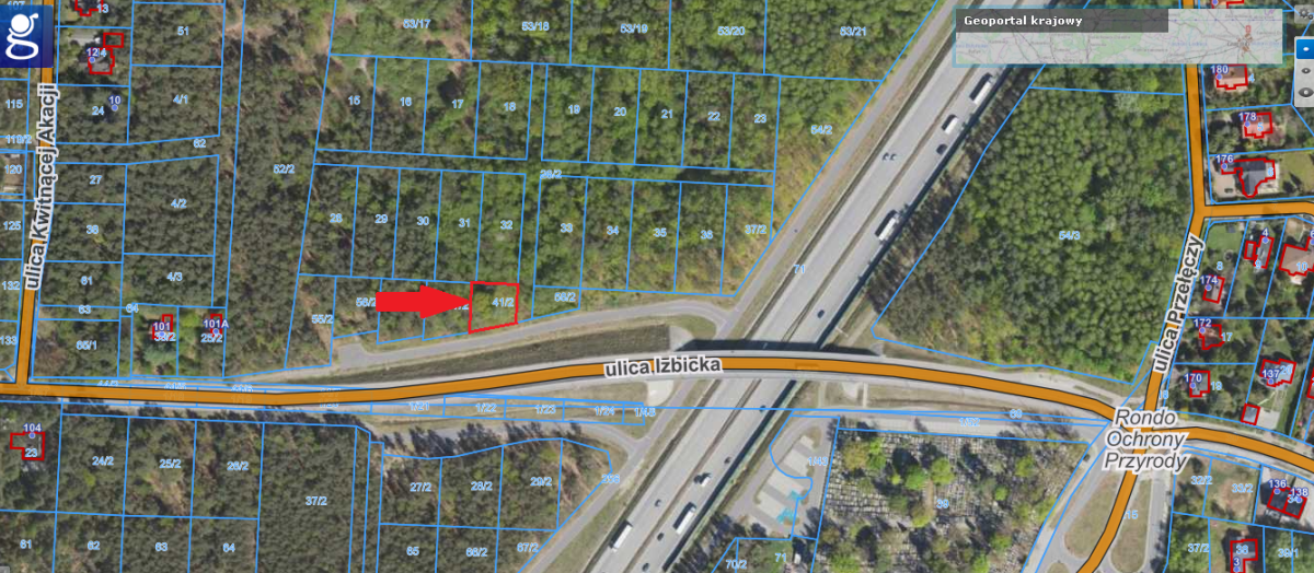 Działka w leśnej otulinie- Radość